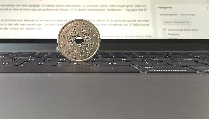 Den rette indstilling til at tjene penge på sin blog